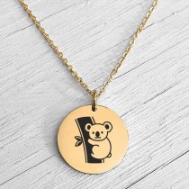 Koala Necklace Gold